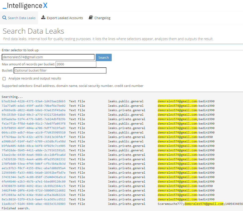 Search results for Dmitry Badin in Identity Portal