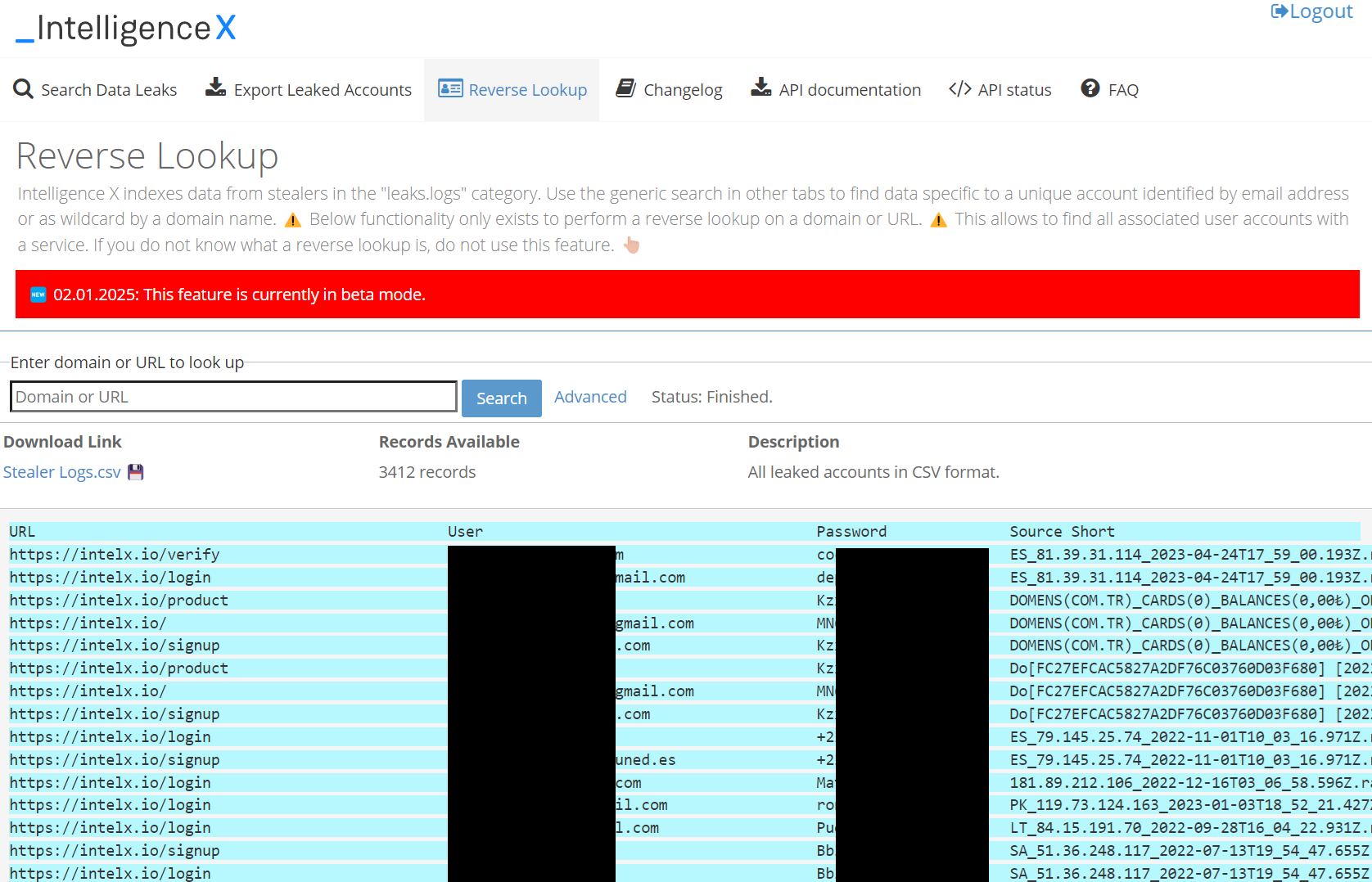 Filters in Identity Portal